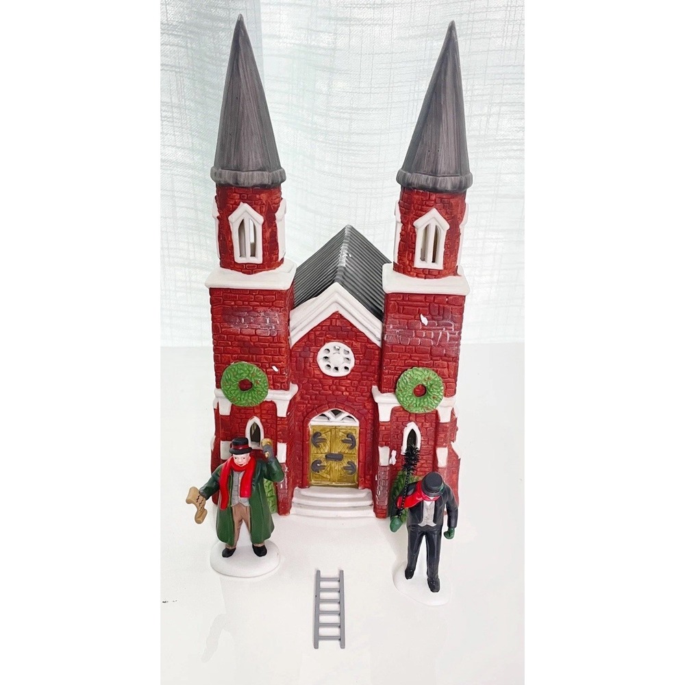 Dept‎ 56 Dickens Heritage Village Brick Abbey Town Crier Chimney Sweep Light Lot